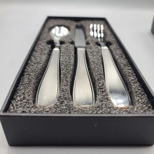 Bunmo Heavyweight Stainless Silverware Flatware Spoon Fork Knife In Box